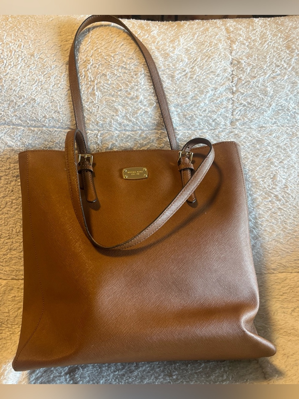 Michael Kors Jet Set Travel Large Saffiano North/South Tote  Brown